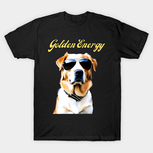 Funny Golden Retriever Portrait T-Shirt by jlee